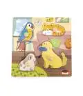 Viga 44595 Dėlionė su rankenėlėmis – gyvūnėliai