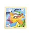 Viga 44632 Puzzle uz paliktņa 9 elementi - lidmašīna