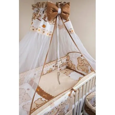 Ankras 6 daļu gultas veļas komplekts "Draugi" brūns