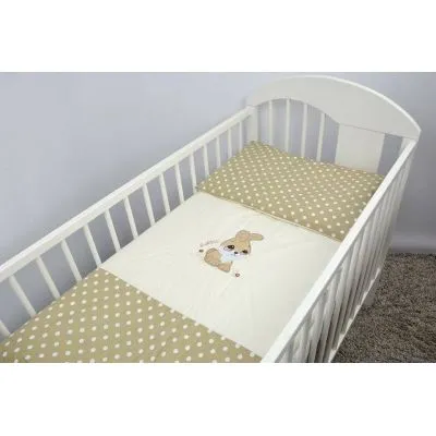 120/90 cm. Ankras 2 daļu gultas veļas komplekts "Trusis", Brūna