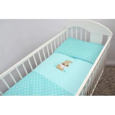 120/90 cm. Ankras 2 daļu gultas veļas komplekts "Trusis"