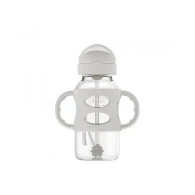 DR.BROWN'S buteliukas plačiu kakleliu su šiaudeliu ir svareliu