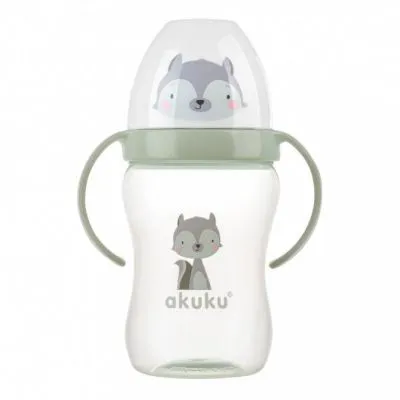 Akuku neizšļakstāmā krūze, 240 ml ar diviem rokturiem