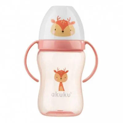 Akuku neizšļakstīšanās krūze, 240 ml ar diviem rokturiem