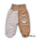 Kelnės su pėdutėmis kūdikiams LABAS, kakava, 56-62cm.