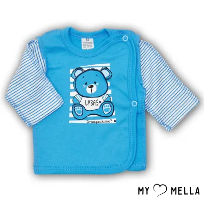 Siaustinukas "Sveiki", zils, 56, 62 cm.