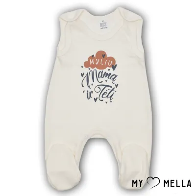 Šliaužtinukas "Myliu", dzeltenīgs, 56-62cm.