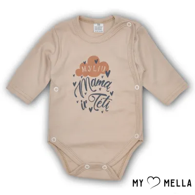 Smėlinukas susiaučiamas "Myliu", rusva, 56-62cm.