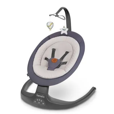 Šūpoles - guļvieta zīdainim Lionelo Ralf, Grey Graphite