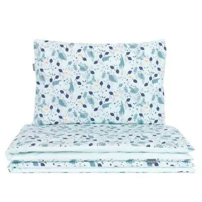 MamoTato gultas veļa 2 d. 100x135cm, Gārņi, pistācija, Premium