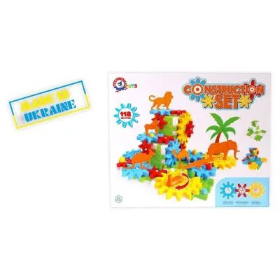 TECHNOK KONSTRUKTORS AR ZOBRATIEM DZĪVNIEKI 118 DETAĻAS