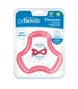 DR.BROWN'S gēla košļājamā rotaļlieta A formas, rozā