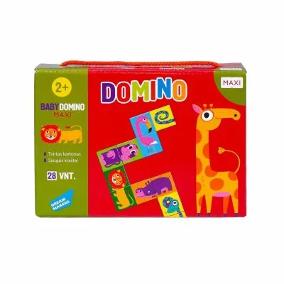 STALO ŽAIDIMAS DOMINO MAŽIESIEMS. 