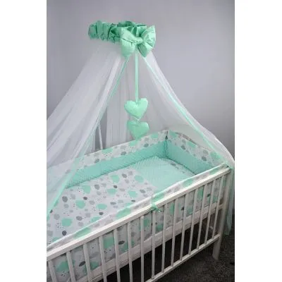 Ankras 6 daļu gultas veļas komplekts "Debesieņi Minky"