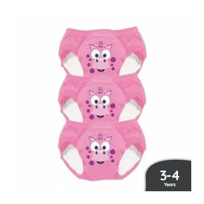 Mācību biksītes-atprastukes, Rozā pūķis, 3-4 gadi