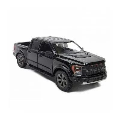 KiNSMART automobilis, 2022 Ford F-150 Raptor, juodas
