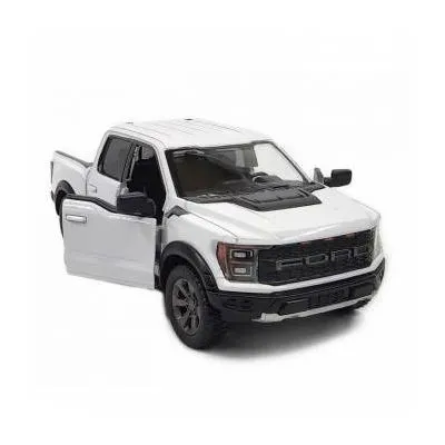 KiNSMART automobilis, 2022 Ford F-150 Raptor, baltas