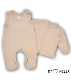 Kombinezons un krekliņš no siltinātas kokvilnas 56, 62 cm.