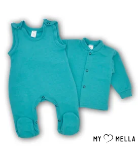 Šliaužtinukas ir marškinėliai pašiltintos medvilnės 56, 62 cm.