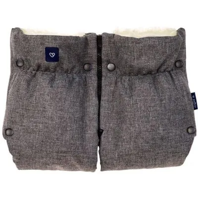 Vilnas cimdi-ratiņu pārvalks, Womar Zaffiro Melange, Pelēks