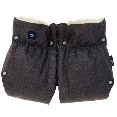 Vilnas cimdi-ratiņu pārvalks, Womar Zaffiro Melange, Grafīts