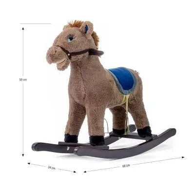 Milly Mally mīksts šūpuļzirgs Latek, Coffee, 18+