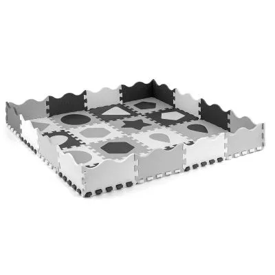 Milly Mally puzle/salikts paklājiņš Jolly 4x4 Shapes - Grey