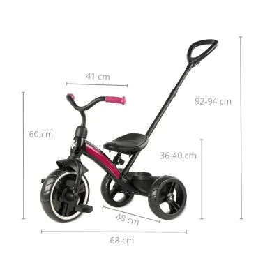 Qplay triratukas Elite Plus Rose