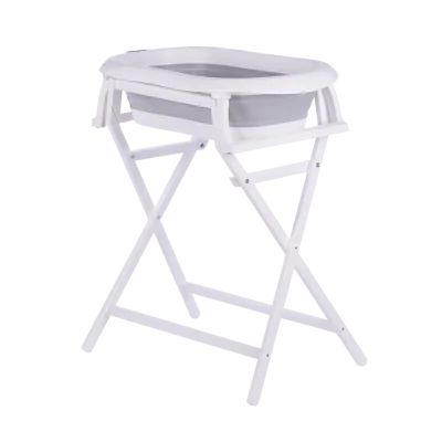 Saliekama vanniņa ar koka statīvu, Pelēka