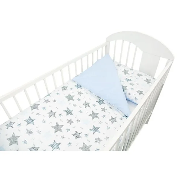 120/90 cm. Ankras 2 daļu gultas veļas komplekts "New Stars", Zils