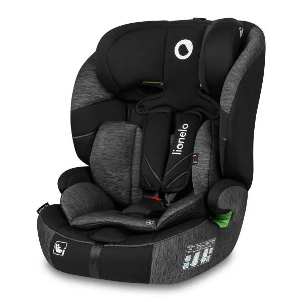 Autokėdutė Lionelo Levi one I-size 9-36 kg, Black grey