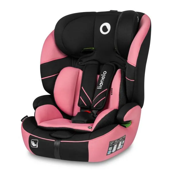 Autokėdutė Lionelo Levi one I-size 9-36 kg, Pink rose