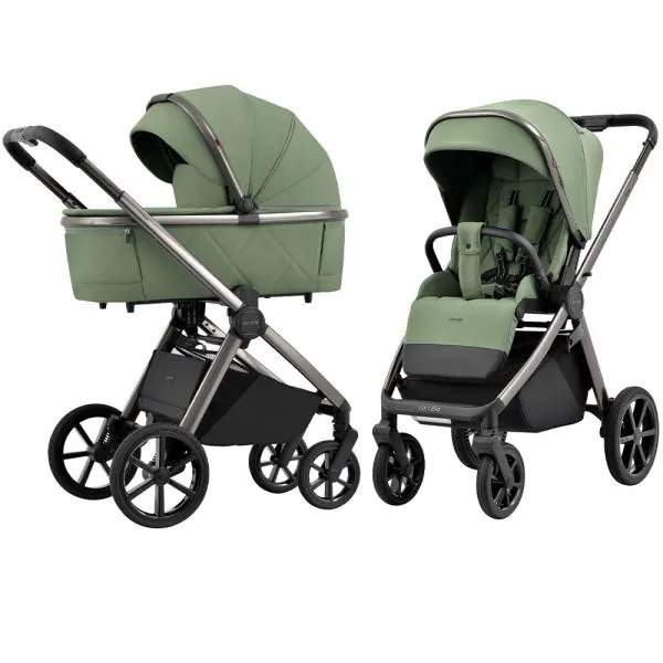 2in1 ratiņi Carrello Omega, Perfect green