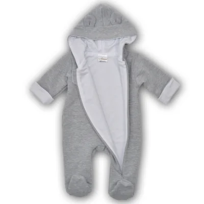 Pašiltintas kombinezonas kūdikiams, Pilka, 62 cm.