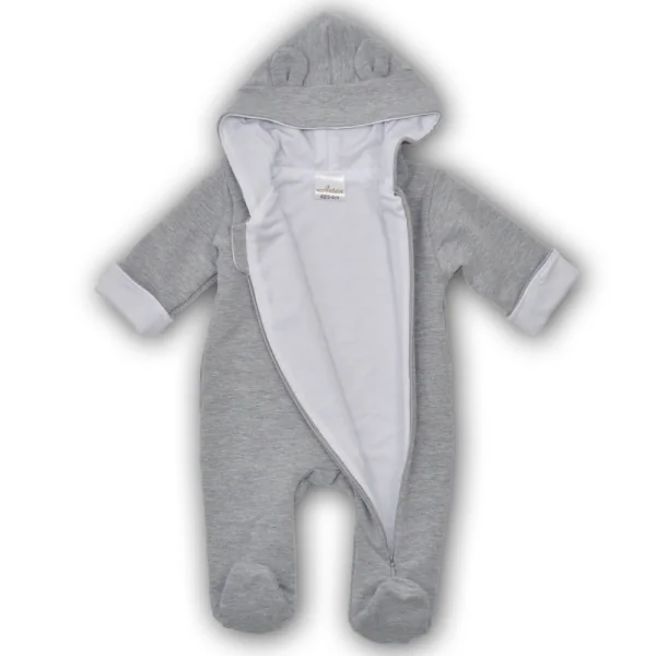 Pašiltintas kombinezonas kūdikiams, Pilka, 62 cm.