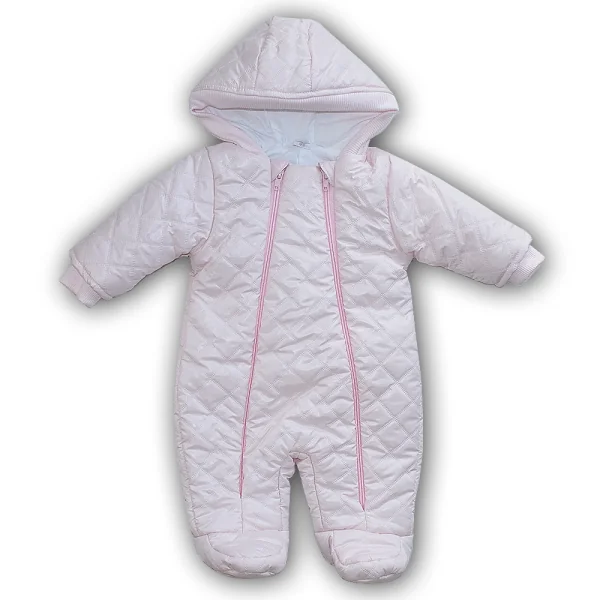 Siltināts kombinezons zīdaiņiem, Rozā, 62 cm.
