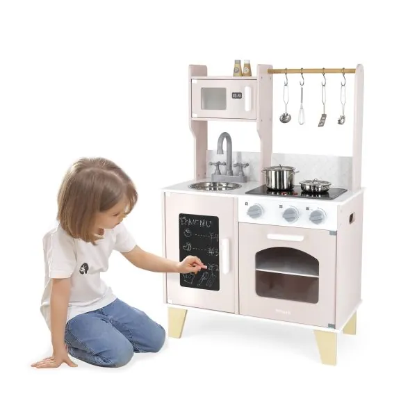 Viga 44082 PolarB koka virtuves komplekts, rozā