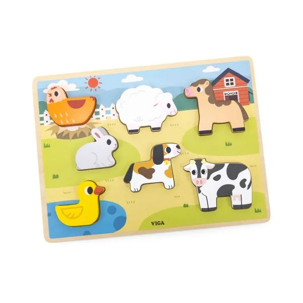 Viga 7 detalių dėlionė - ūkis, 44702
