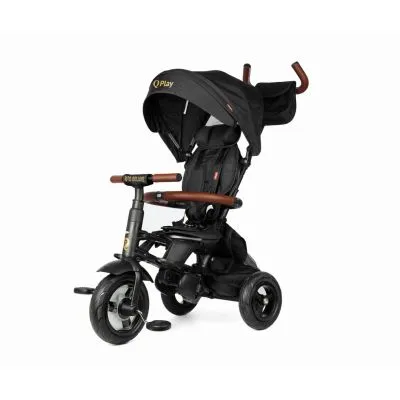 Qplay triratukas Rito Deluxe Rubber, Black