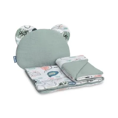 Sensillo 2 daļu ratiņu gultas veļas komplekts, Ezītis