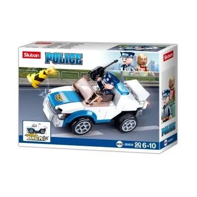 Sluban konstruktors, Policijas automašīna, 90 gab., B0824