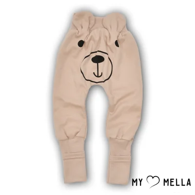 Augančios kelnės kūdikiams "Mono", balinta kakavinė, 56-62