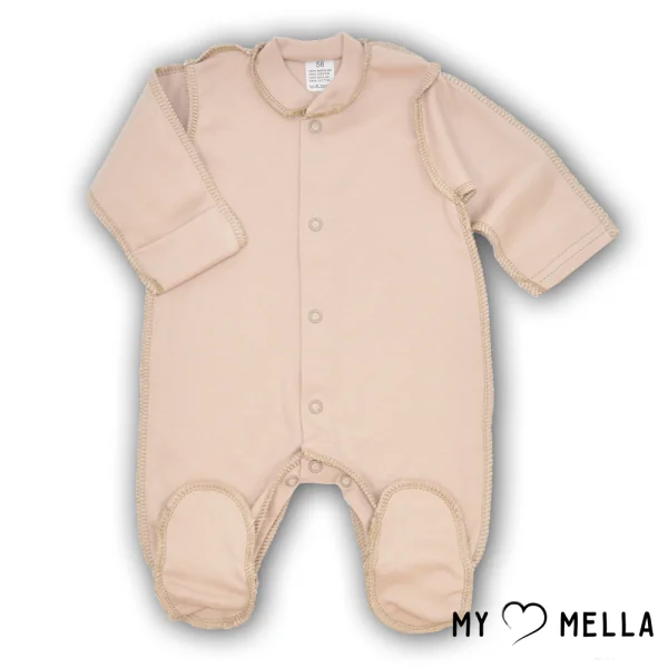 Šliaužtinukas išvirkščiomis siūlėmis, balinta kakava, 56 cm.