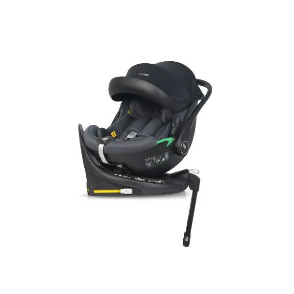 Pagriežams autokrēsls ar isofix bāzi Easy go Buz Pro I-size 0-13, Granīts