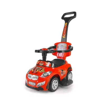 Milly Mally stumjama mašīnīte ar stumšanas rokturi Happy