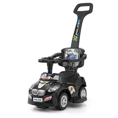 Milly Mally paspiriama mašinėlė su stūmimo rankena Happy, Black