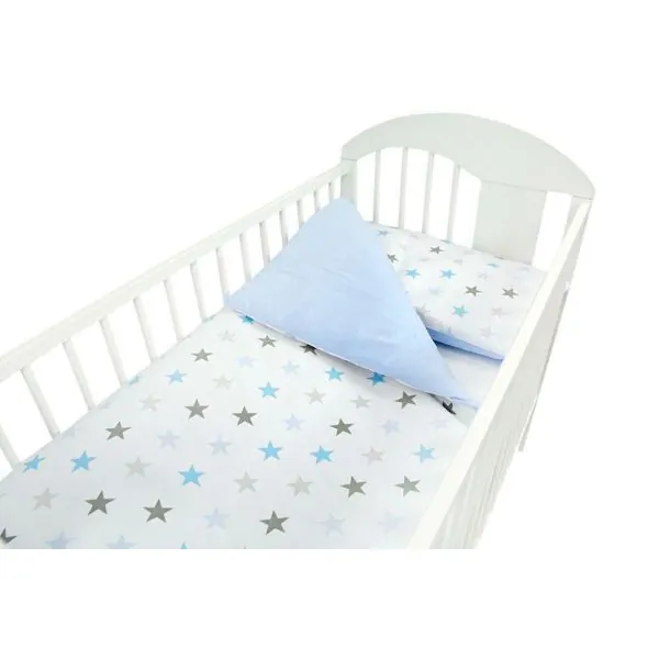 120/90 cm. Ankras 2 daļu gultas veļas komplekts "Gwiazdki", Zils