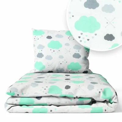 120/90 cm. Ankras 2 daļas gultasveļas komplekts "MĀKOŅI"