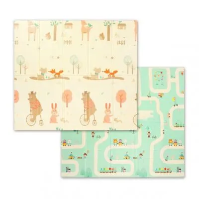 Babyono mīksts saliekams spēļu paklājs 180x200 cm, 1480