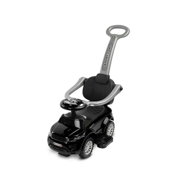 Stumjama mašīnīte ar stumšanas rokturi Toyz Sport Car, Melna